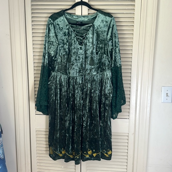 torrid Dresses & Skirts - Torrid x Disney Hocus Pocus velvet green dress